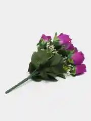 Фиолетовый искусственные розы, букет, 12 шт