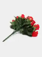 Красный искусственные розы, букет, 12 шт