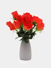 Оранжевый искусственные розы, букет, 12 шт