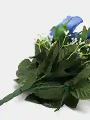 Синий искусственные розы, букет, 12 шт
