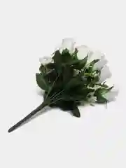 Белый искусственные розы, букет, 12 шт