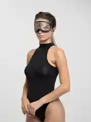Бежевый маска Funtasy "Best sunglasses", черный, леопардовый