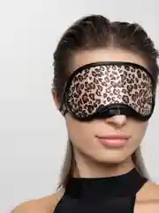 Бежевый маска Funtasy "Best sunglasses", черный, леопардовый