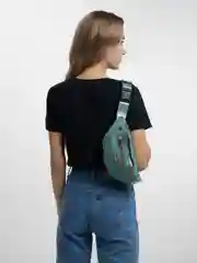 Зеленый сумка-бананка
