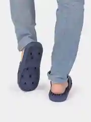 Синий сланцы мужские с массажной стелькой,  2 цвета