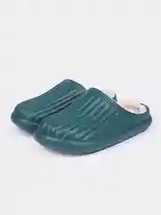 Зеленый тапки мужские теплые, 2 цвета