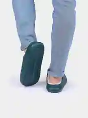 Зеленый тапки мужские теплые, 2 цвета