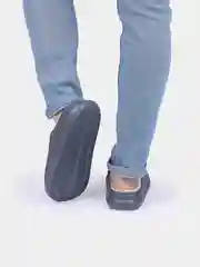 Серый тапки мужские теплые, 2 цвета