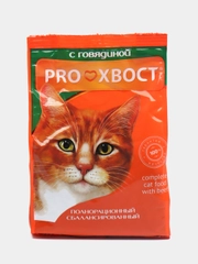 Корм сухой для кошек PROХВОСТ, с говядиной, 350 г