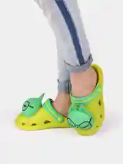 Зеленый сабо детские лисички, 4 цветов
