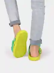 Зеленый сабо детские лисички, 4 цветов