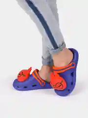 Синий сабо детские лисички, 4 цветов