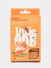 Бисквиты (лакомство) Little One с морковью для хомяков, крыс, мышей и песчанок, 5шт, 35г