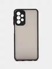Черный чехол Samsung Galaxy A23, полупрозрачный (Самсунг Галакси А23)