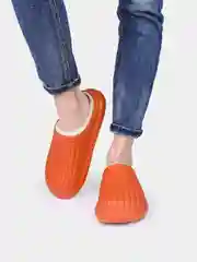 Оранжевый тапки женские теплые, 4 цвета