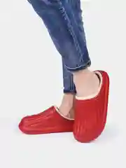 Красный тапки женские теплые, 4 цвета