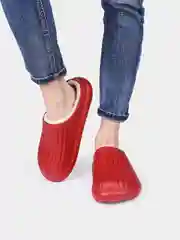 Красный тапки женские теплые, 4 цвета
