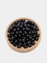 Угольный бусины жемчужные, акриловые , 6 мм