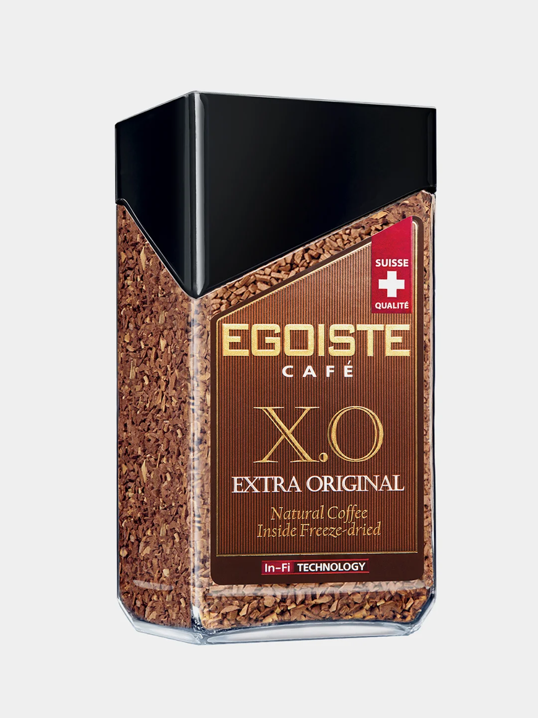 Кофе сублимированный EGOISTE X.O., стеклянная банка, 100 г