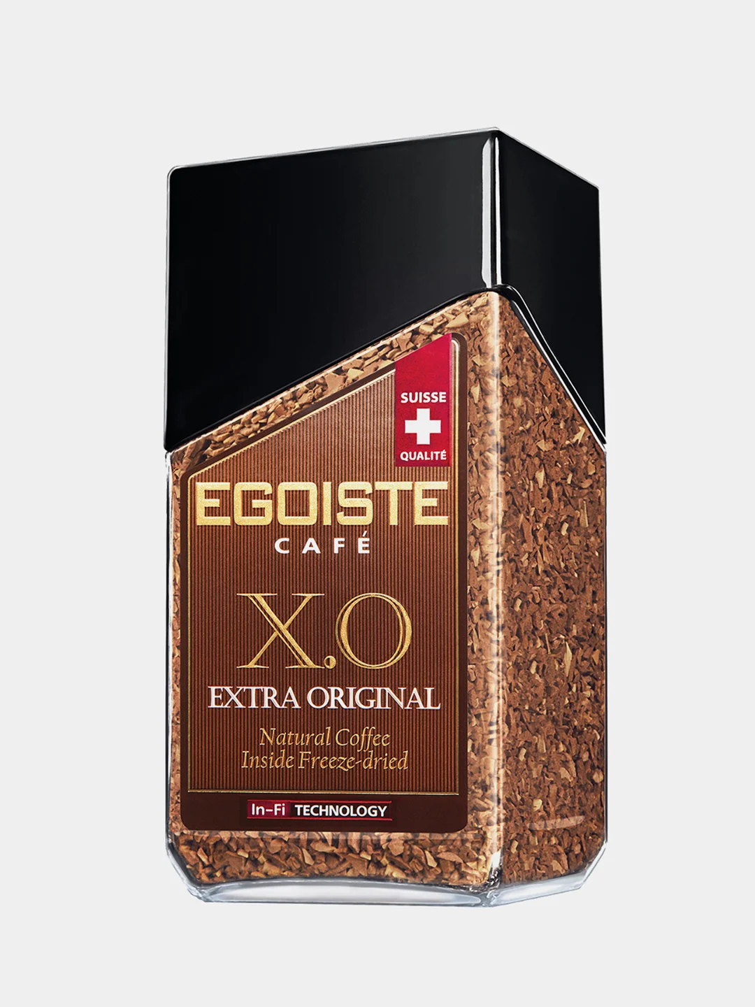 Кофе сублимированный EGOISTE X.O., стеклянная банка, 100 г