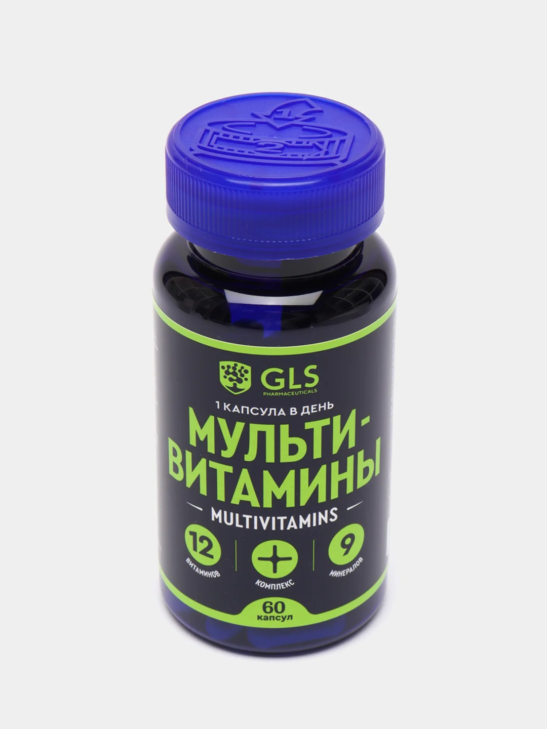 БАД к пище GLS Pharmaceuticals "Мультивитамины", 12+9, капсулы по 420 мг, 60 капсул