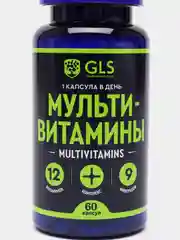 БАД к пище GLS Pharmaceuticals "Мультивитамины", 12+9, капсулы по 420 мг, 60 капсул