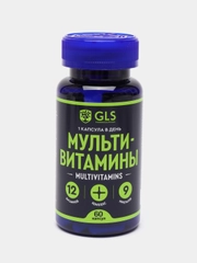 БАД к пище GLS Pharmaceuticals "Мультивитамины", 12+9, капсулы по 420 мг, 60 капсул