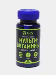 БАД к пище GLS Pharmaceuticals "Мультивитамины", 12+9, капсулы по 420 мг, 60 капсул