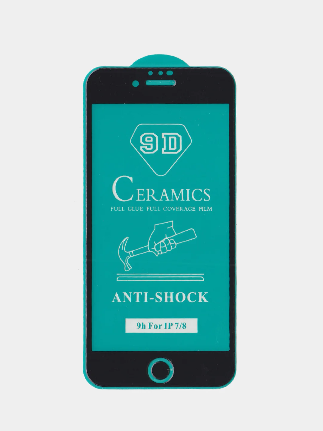 Черный керамическая пленка Ceramics для iPhone 5 / 6 / 6s / 7 / 8 / 7+ / 10 / XR / 11 / 12/13