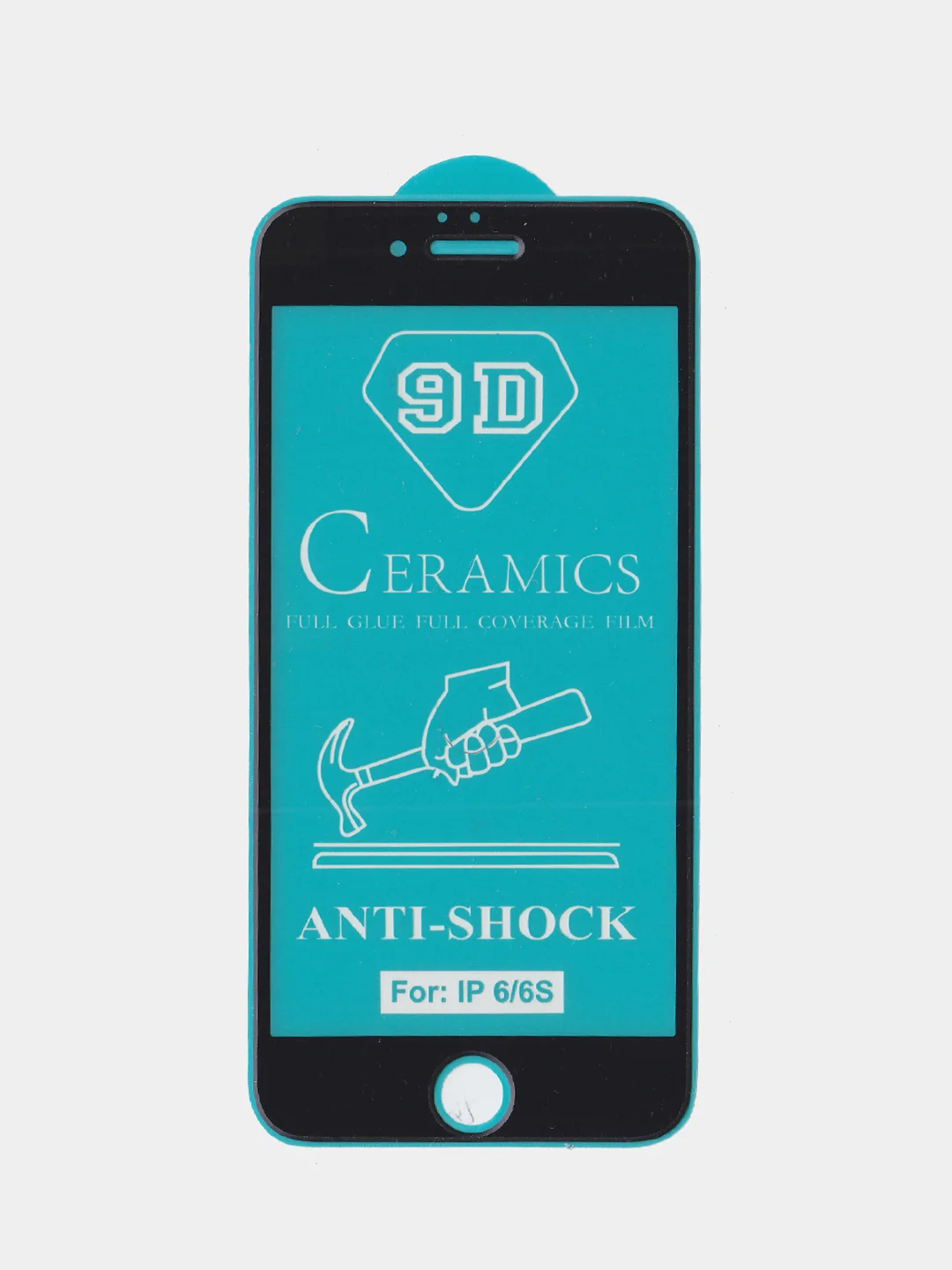 Черный керамическая пленка Ceramics для iPhone 5 / 6 / 6s / 7 / 8 / 7+ / 10 / XR / 11 / 12/13