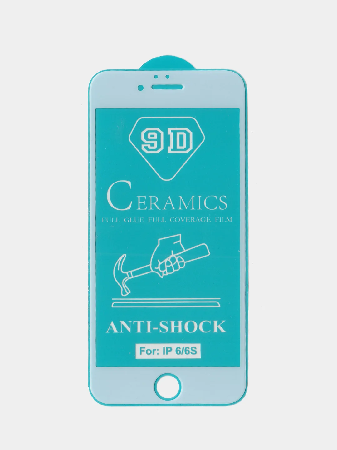 Белый керамическая пленка Ceramics для iPhone 5 / 6 / 6s / 7 / 8 / 7+ / 10 / XR / 11 / 12/13