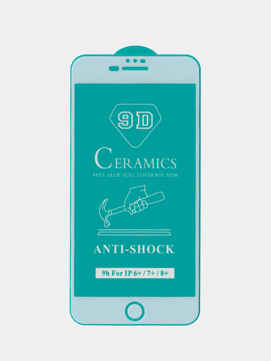 Белый керамическая пленка Ceramics для iPhone 5 / 6 / 6s / 7 / 8 / 7+ / 10 / XR / 11 / 12/13