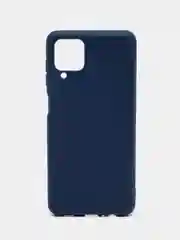 Темно-синий чехол силиконовый для Samsung Galaxy A12 / M12 ( Самсунг А12 / М12)