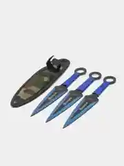 Синий набор метательных ножей Bokera, 3 штуки, сталь