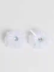 Белый бант для школы, 2 штуки