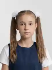 Прозрачный бант для школы, 2 штуки