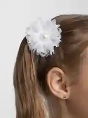 Серебряный бант для школы, 2 штуки