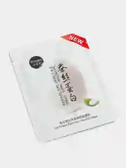 Белый маска для лица с протеинами шелка Silk Protein. Увлажняющая маска с гиалуроновой кислотой