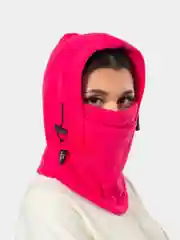 Розовый капюшон-балаклава, шапка-снуд флисовая, для спорта, туризма, охоты и рыбалки