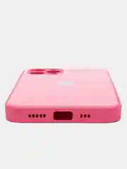 Фуксия чехол силиконовый для iPhone 7/8/7 Plus/11/12/13 Pro Max/12 Pro, со стеклянной панелью