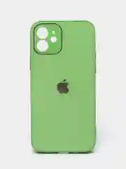 Салатовый чехол силиконовый для iPhone 7/8/7 Plus/11/12/13 Pro Max/12 Pro, со стеклянной панелью