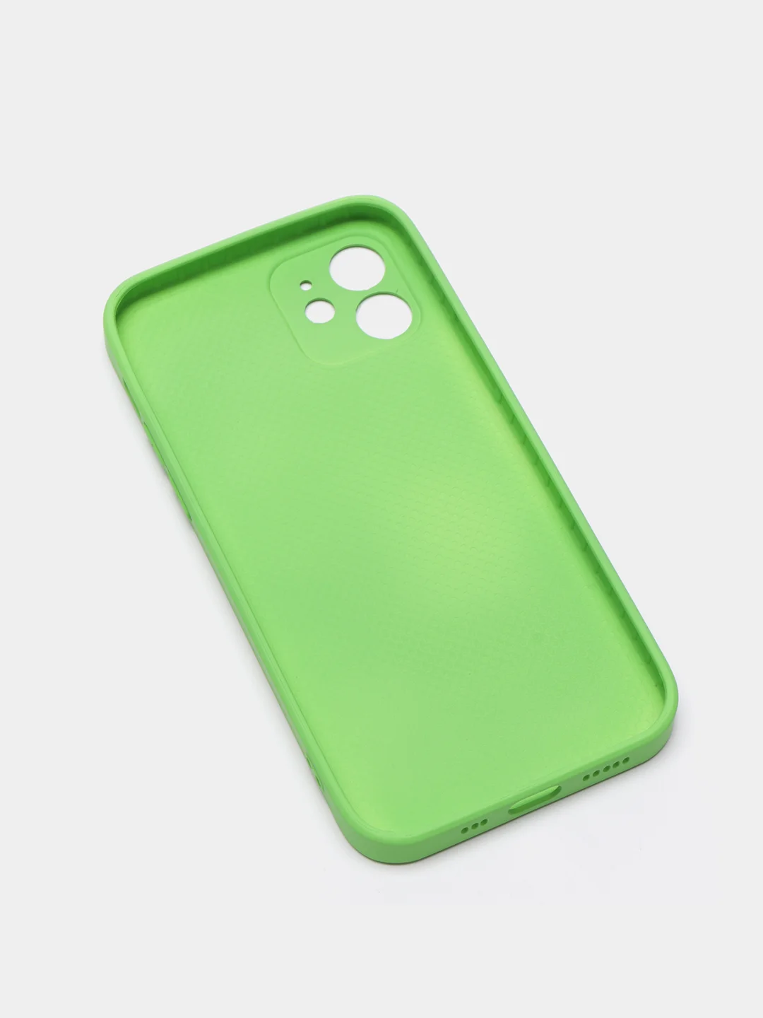 Салатовый чехол силиконовый для iPhone 7/8/7 Plus/11/12/13 Pro Max/12 Pro, со стеклянной панелью