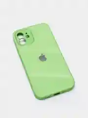 Салатовый чехол силиконовый для iPhone 7/8/7 Plus/11/12/13 Pro Max/12 Pro, со стеклянной панелью