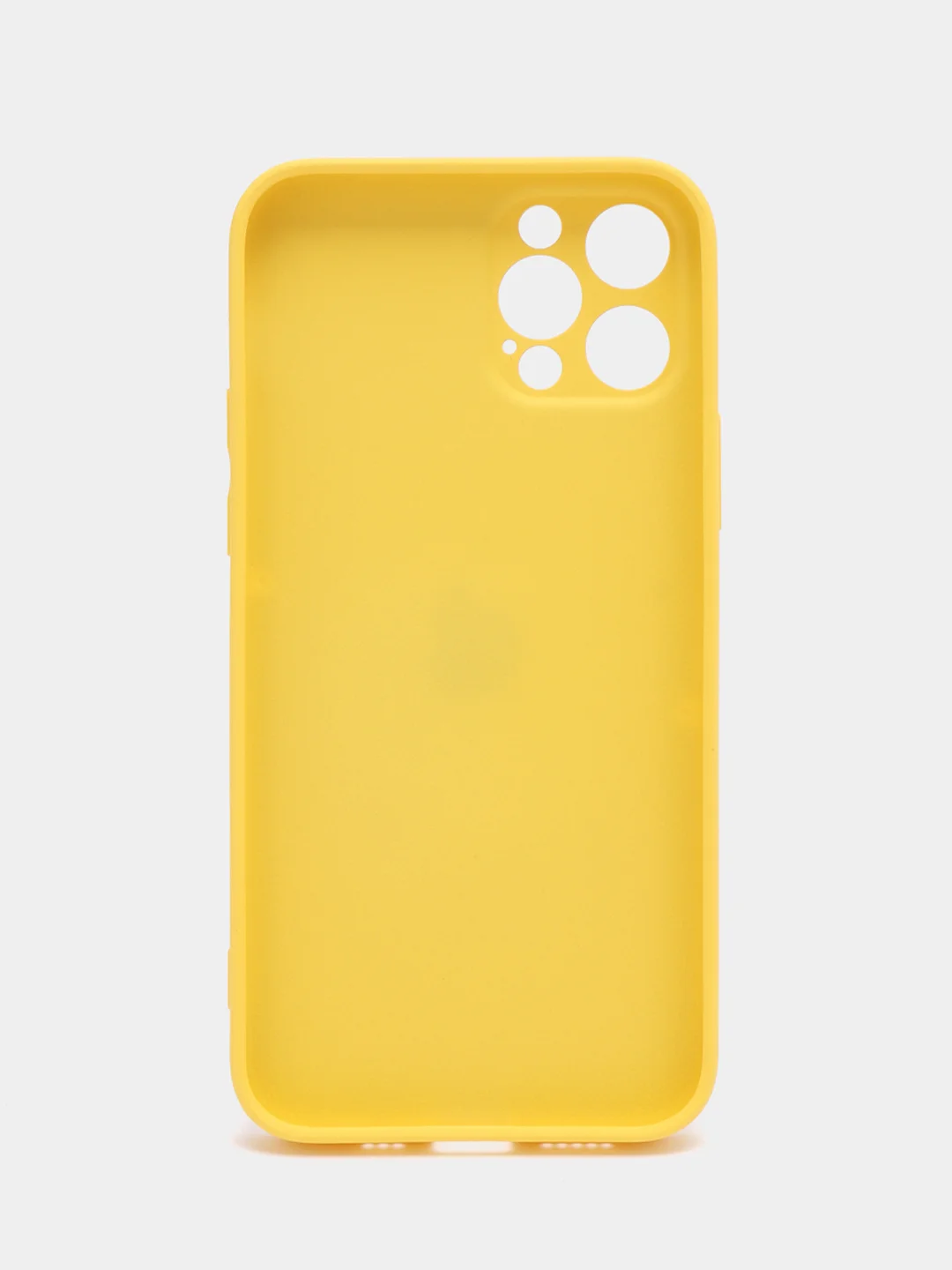 Желтый чехол силиконовый для iPhone 7/8/7 Plus/11/12/13 Pro Max/12 Pro, со стеклянной панелью