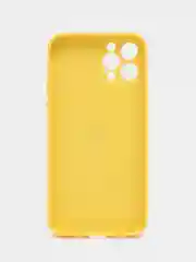 Желтый чехол силиконовый для iPhone 7/8/7 Plus/11/12/13 Pro Max/12 Pro, со стеклянной панелью