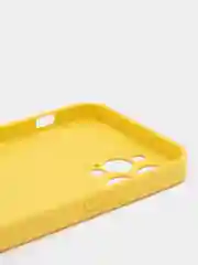 Желтый чехол силиконовый для iPhone 7/8/7 Plus/11/12/13 Pro Max/12 Pro, со стеклянной панелью