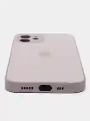 Бежевый чехол силиконовый для iPhone 7/8/7 Plus/11/12/13 Pro Max/12 Pro, со стеклянной панелью