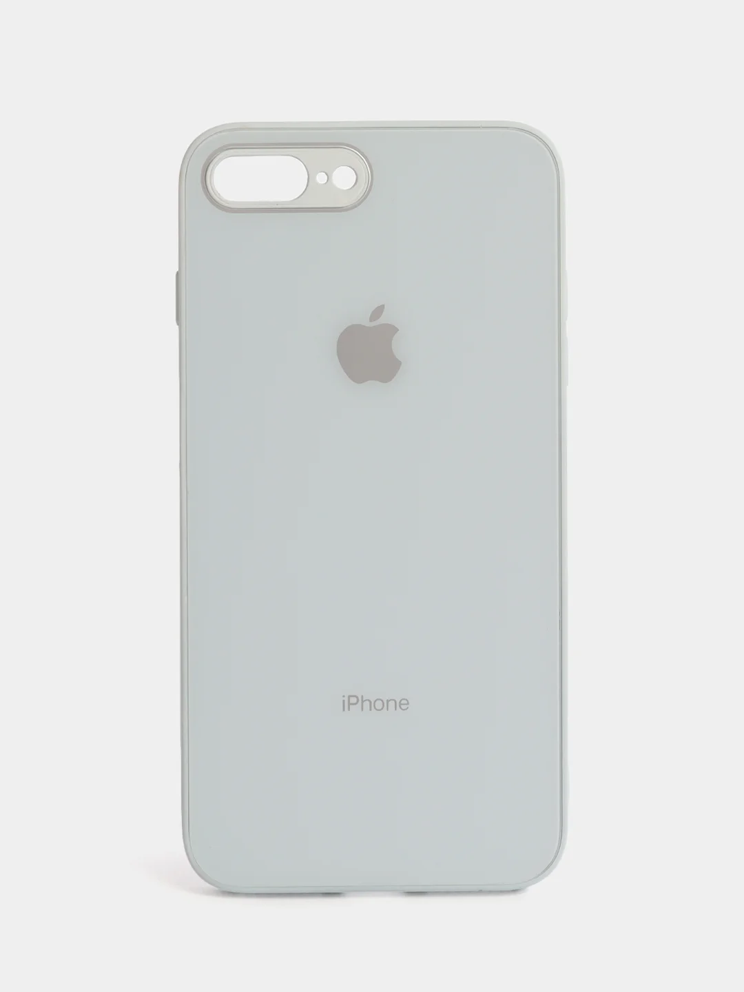 Ледяной чехол силиконовый для iPhone 7/8/7 Plus/11/12/13 Pro Max/12 Pro, со стеклянной панелью