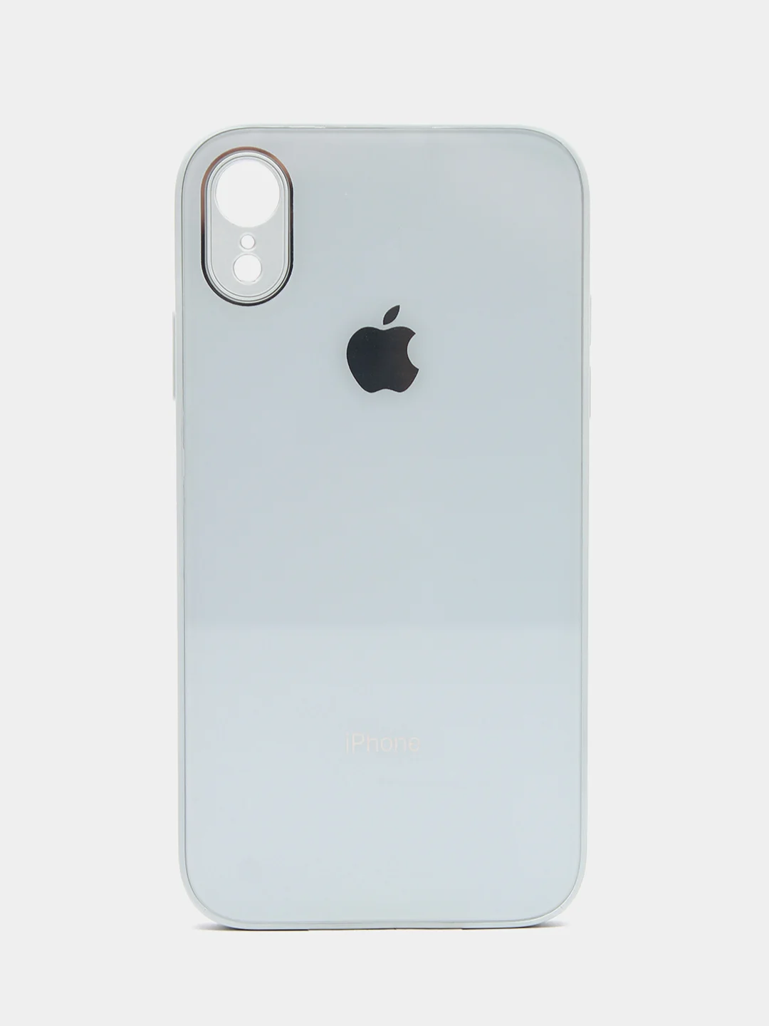Ледяной чехол силиконовый для iPhone 7/8/7 Plus/11/12/13 Pro Max/12 Pro, со стеклянной панелью