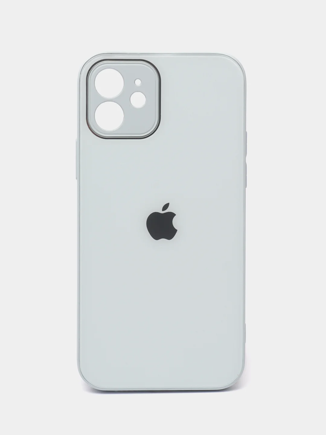 Ледяной чехол силиконовый для iPhone 7/8/7 Plus/11/12/13 Pro Max/12 Pro, со стеклянной панелью